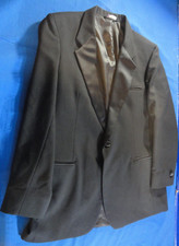 1 BUTTON DESIGNER RAFFINATI BLACK SUIT JACKET TUXEDO 44L / 44 LONG MADE IN USA