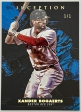 2021 Topps Inception Xander Bogaerts Black Inception 1/1 One of One Red Sox