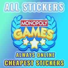 MONOPOLY GOLD STICKERS GO ALL SET AVAILABLE  BEST PRICE