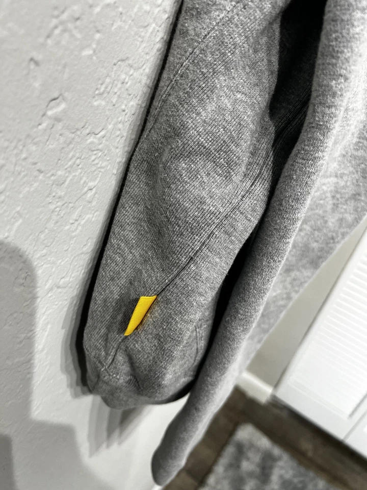 YELLOW LABEL Co Sudadera Cuello Redondo Gris Pullover Calce Relajado GRANDE Para Hombre Foto 3 de 4