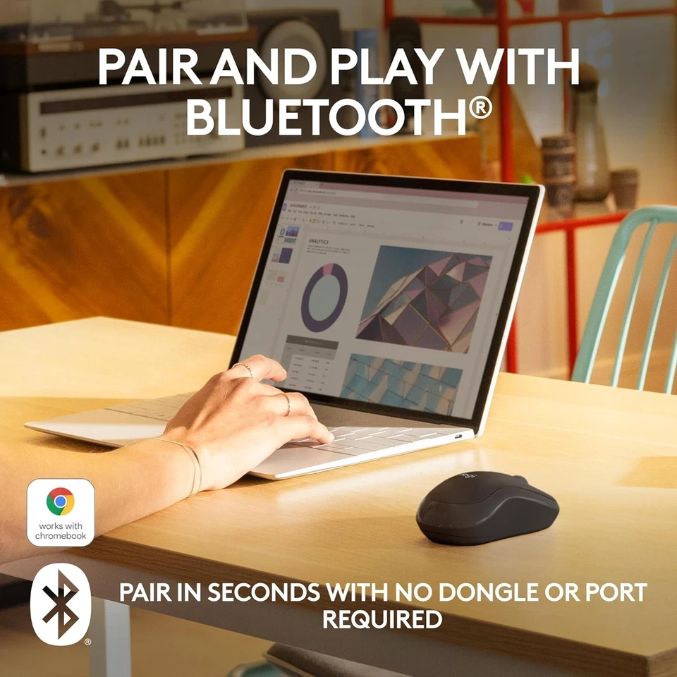 Souris Bluetooth Logitech M240 Silent, sans fil, compacte et portable - Photo 2/4