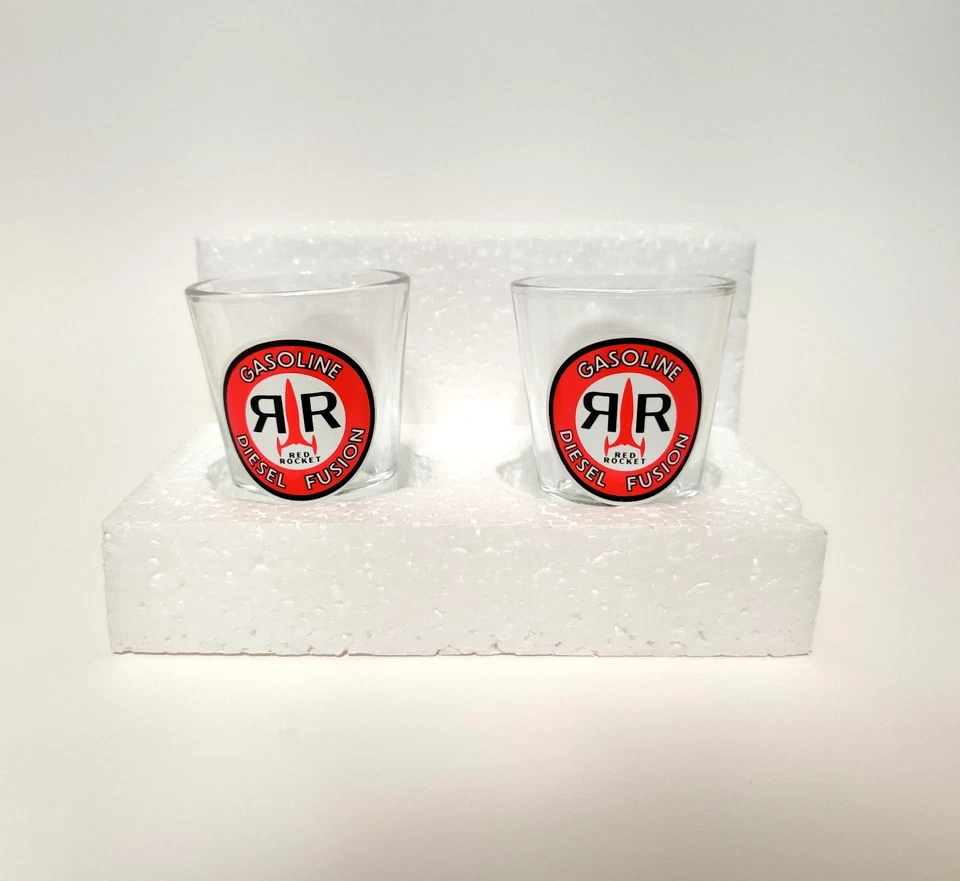 Bethesda Fallout Red Rocket Shot Glass Set Caja de Botín Exclusivo Foto 3 de 3