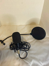 ZINGYOU Black Condenser Microphone Wired XLR w/ Shock Mount  Pop Filter