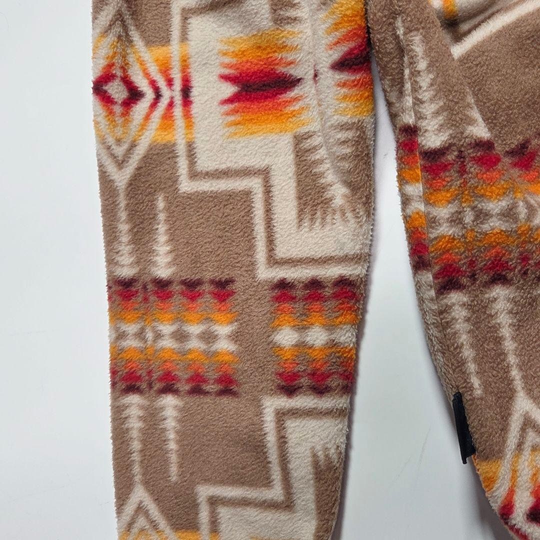 Pendleton Fleece Jacket Native Pattern M Warm Lig… - image 5