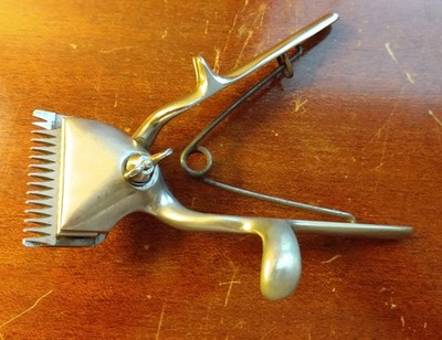 Antique Merit Ballbearing CHROME w Orig Box - Manual Clippers Hair Beard Trimmer