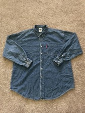 Vintage XL Looney Tunes Warner Bros. Denim Button Up