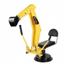 Pedal-Operated Excavator Toy Metal Frame Kids Plaything Hand-Operated