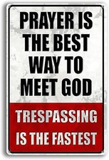 No Trespassing Private Property Tin Metal Signs Home D cor Wall Art 8x12