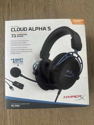 HyperX Cloud Alpha S HX-HSCAS-BK-WW 7.1 Surround Sound Gaming Headset