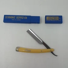 Vintage 44/20 Economy Supply Co Barber Straight Razor 800 Manganese Germany