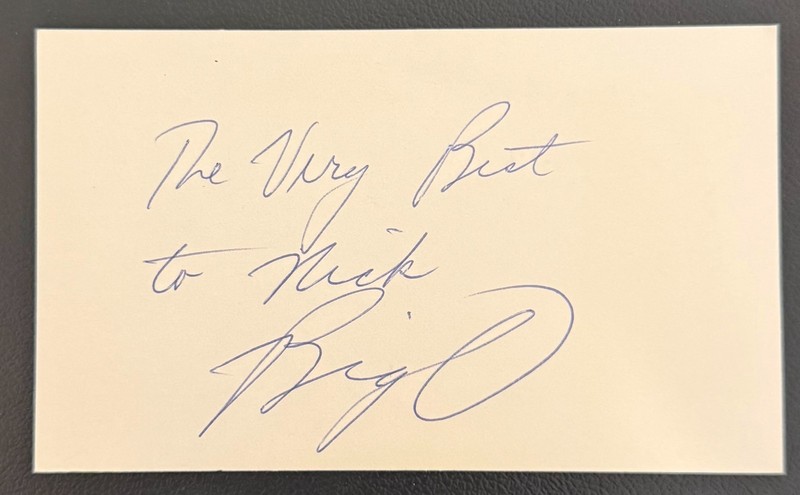 OSCAR ROBERTSON Autographed Signed 3x5 Index Card Basketball Hall of Fame