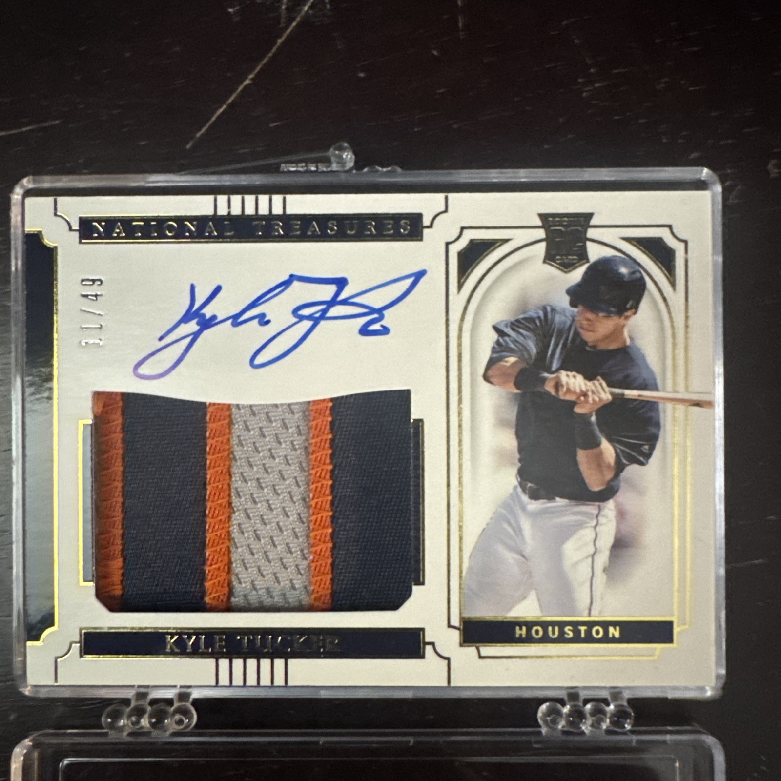2019 Panini National Treasures #26 Kyle Tucker Gold Patch Auto /49