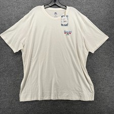 Hawana Jim T Shirt Mens 2XL White Back Graphic Yacht Club Short Sleeve Casual