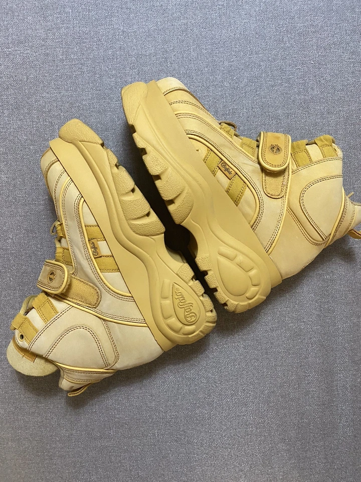 Buffalo 39 Platform Classic 1348 Gelb Weiss Sneakers Woman Used Rave Party - Imagen 4 de 4