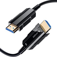 Fiber Optic HDMI Cable 50ft, 8K Long HDMI 2.1 Cable, Ultra High Speed Fiber H...