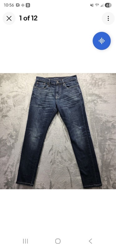 Lucky Brand Jeans Mens 31x32 Blue 412 Athletic Slim Denim Pants Stretch Casual