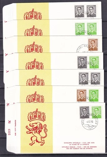 [LG79581] Belgium N°1561/1563FDC Royalty First Day Cover SUPERB