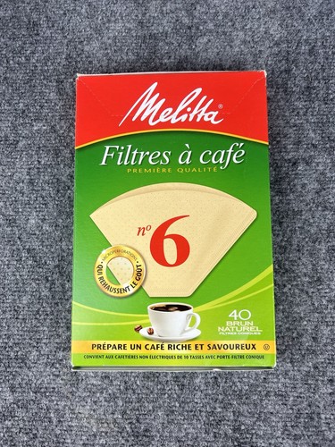 Melitta Filtros ecológicos en cono para café 4, 40 piezas - El Palacio Melitta Filtros ecológicos en cono para café 4, 40 piezas - El Palacio