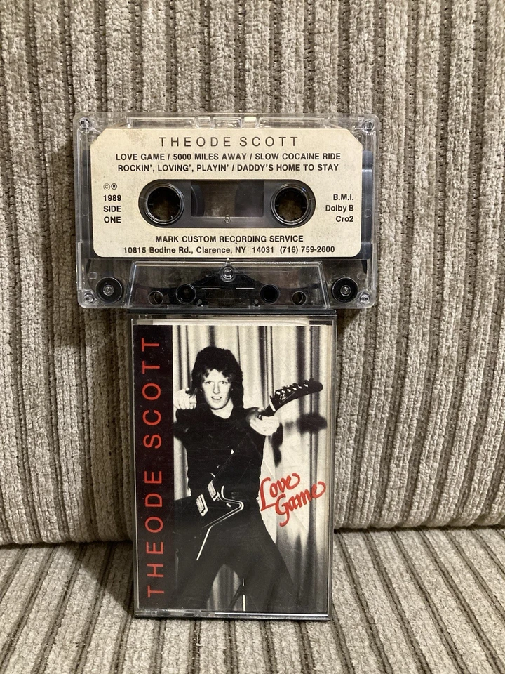 Theode Scott Love Game Demo Tape Cassette Rare Hair Metal Glam AOR '89 Tested Foto 3 de 3