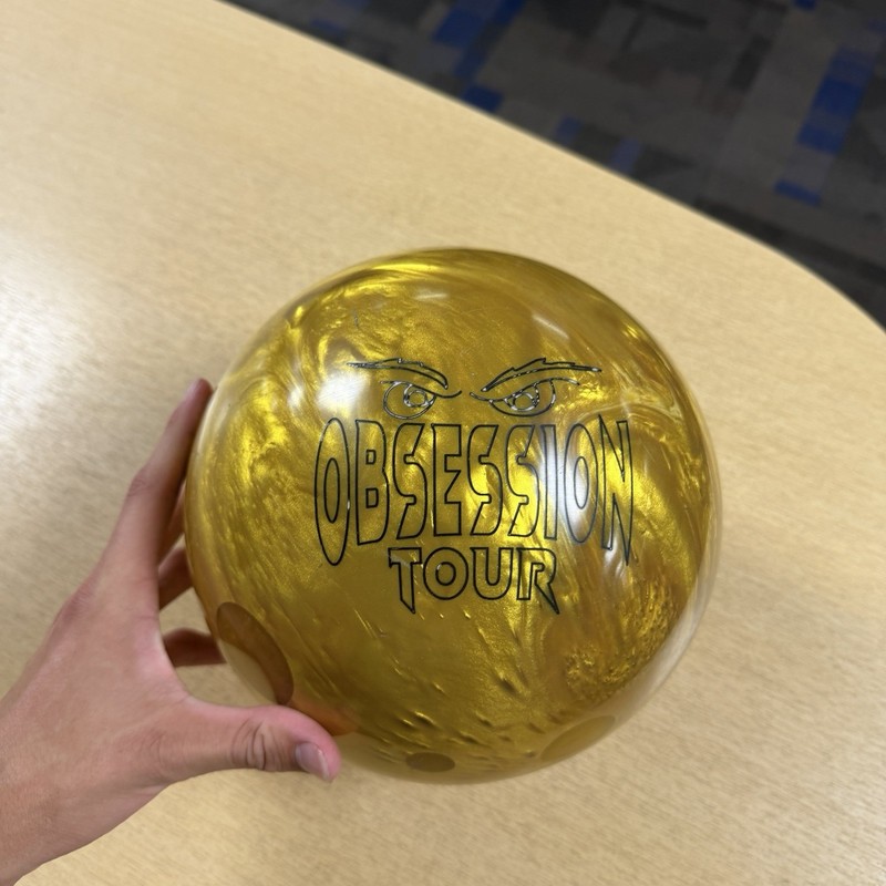 Hammer Obsession Tour 15 lb Gold Urethane Drilled Polished Symmetric Ball