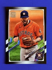 2021 Topps Ryan Pressly Astros Black Border Parallel Card #652; #’d 1/70