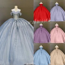 Glitter Quinceanera Dresses Sweet 15 16 Birthday for Girl XV Party Ball Gowns