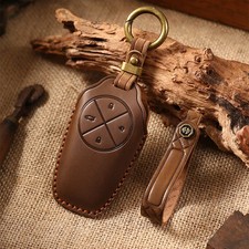 Leather Remote Key Case Cover Keychain Protection Shell For NIO ES6 ES8 EC6 ET7