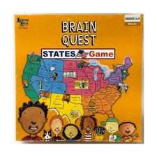 University Games Cardgame Brain Quest - Know the States Game Box VG /NM