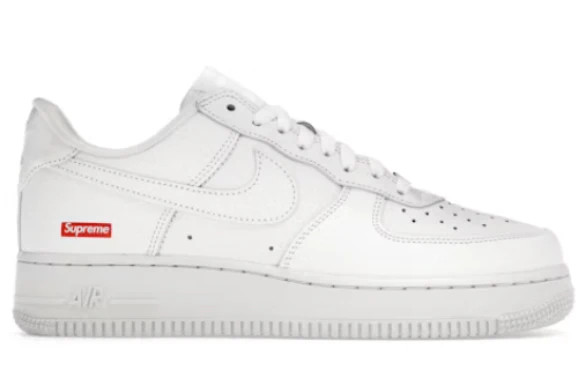 Size 13 - Nike Air Force 1 x Supreme Low Box Logo - White for sale