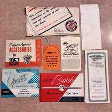 1957 Buick Original Owner Manual Literature Packet Invoice Convertible Booklet