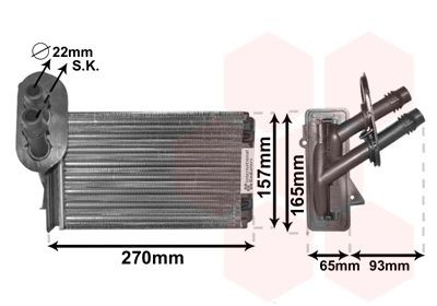 Van Wezel 58006173 WäRmetauscher, Innenraumheizung FüR Audi Seat Skoda VW-image