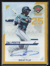 2025 Panini Prospect Edition Gold Prizm Auto Tai Peete #22 05/10