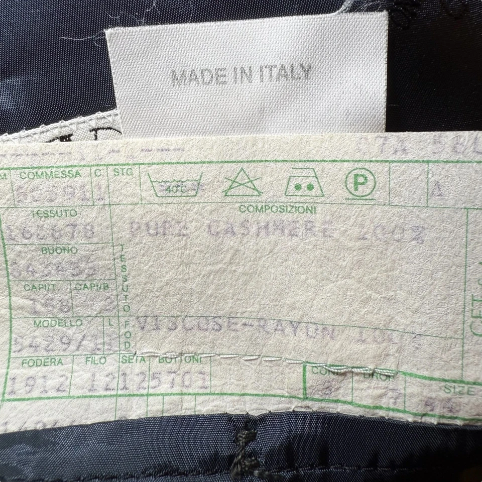 Blazer Valentino Uomo Saks Fifth Ave Azul Marino Lana Cachemira Italia 44R Chaqueta Foto 3 de 4