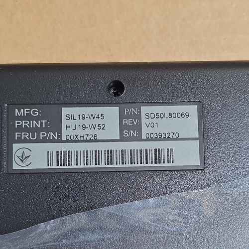 Lenovo USB Keyboard UK QWERTY Black 00XH726 full Size Numeric Keypad - Picture 4 of 4