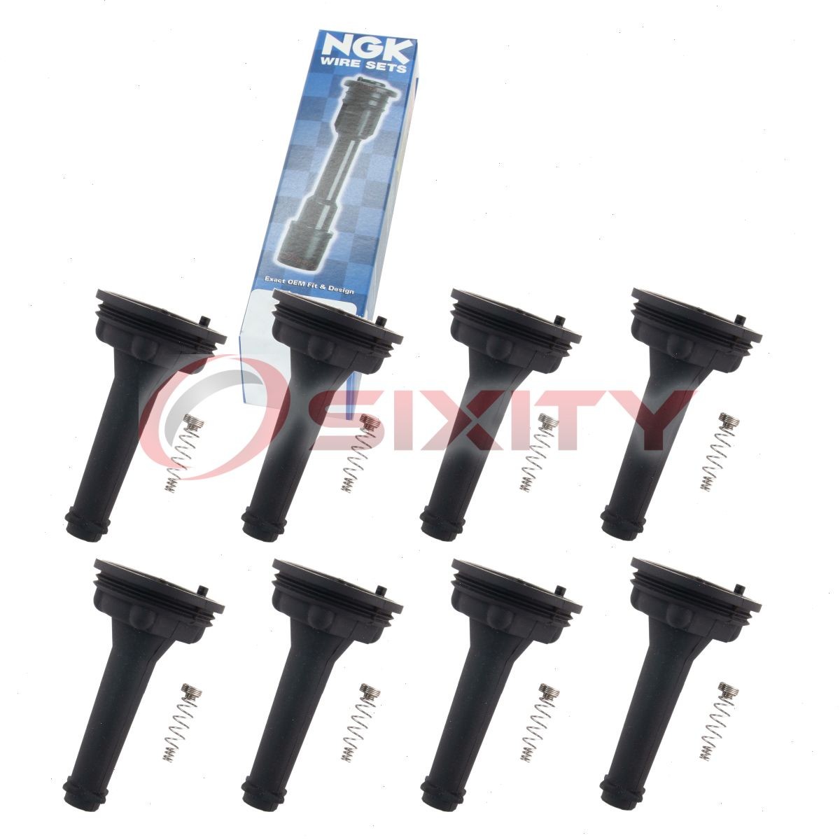 8 pc NGK 58962 CPB-EU015 Ignition Coil Boots for SPP102E SPP102 SPB164 if