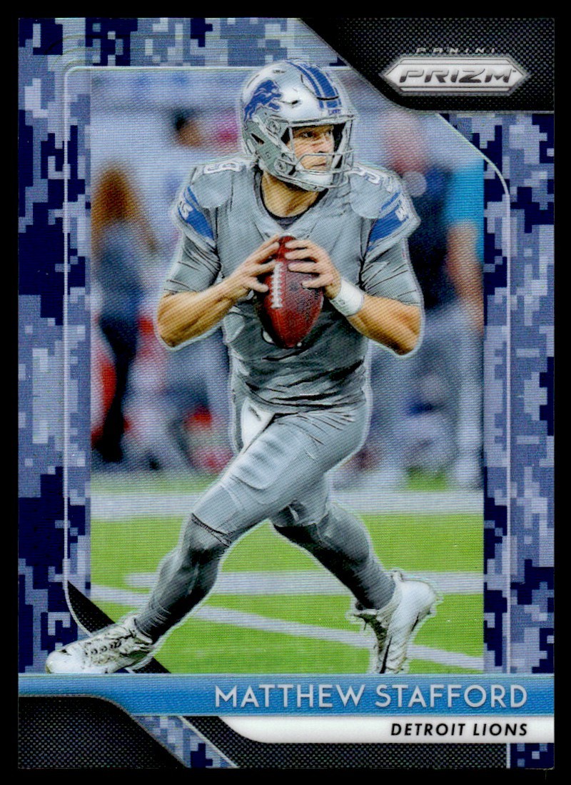 2018 Panini Prizm Camo Matthew Stafford 22/25 Detroit Lions #133