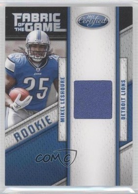 2011 Certified Rookie Fabric of the Game 14/250 Mikel Leshoure #14 RC 0b0