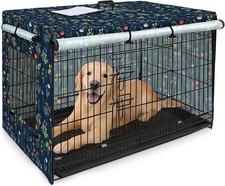 Dog Crate Cover, 42 inches Windproof Crate Covers for Dog Cages Breathable