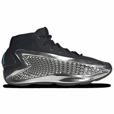 Adidas Men's Anthony Edwards 1 Mid Basketball Shoes (Black/Silver) Size 9M