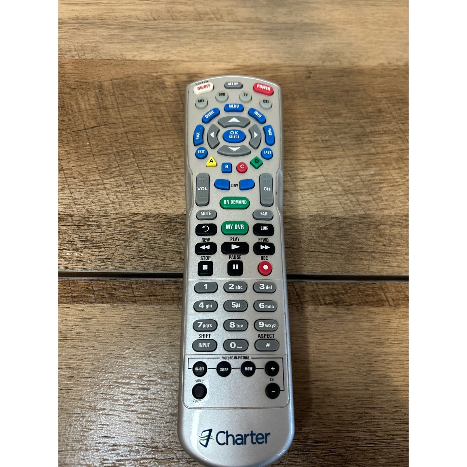 Control Dvr Cable Box Tv Receiver Silver Black
