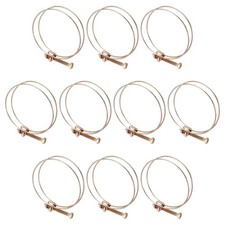 10Pcs 75-80mm Adjustable Double Wire Hose Clamp for Pump Hose