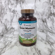 NaturVet Quiet Moments Dog Calming Aid Melatonin 30 Chewable Tablets Exp 05/27