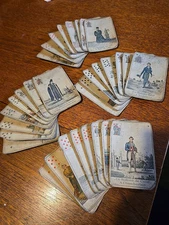 B. P. Grimauld Very Rare Antique Piquet Deck. 32 Beautiful Cards
