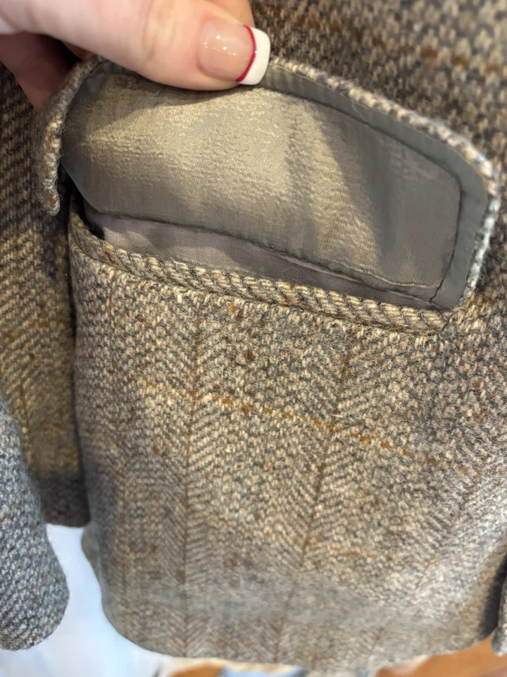 De colección Para Hombre Harris Tweed 100% Lana Ralph Lauren En Beige Talla 42 Foto 3 de 4