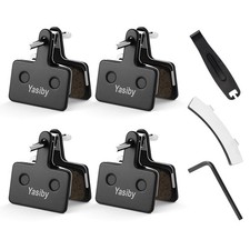 Bike Brake Pads, 4 Pairs Disc Pads High-Performance Standard, Black