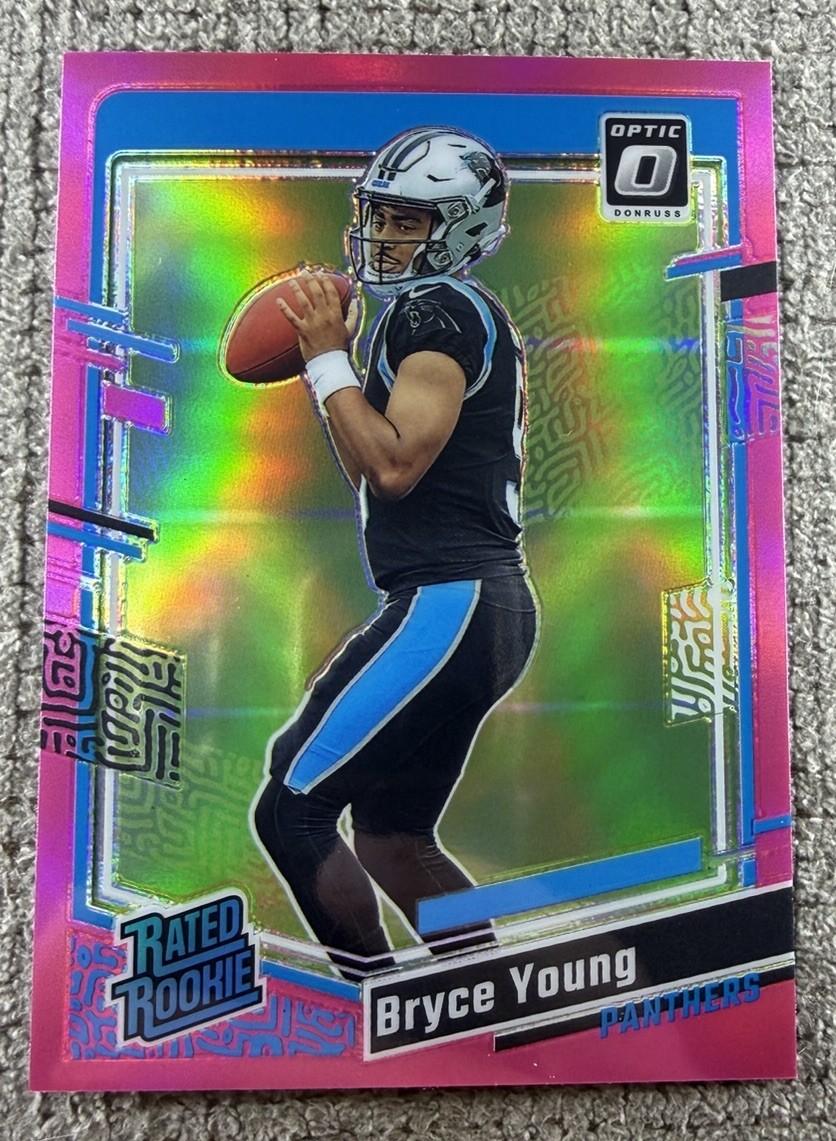 Panini 2023 Donruss Optic Bryce Young Rated Rookie Pink Prizm #213 Panthers