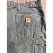 Carhartt B25 MOS Moss Green Original Fit Carpenter Cargo Shorts Men  s 48 8.5"