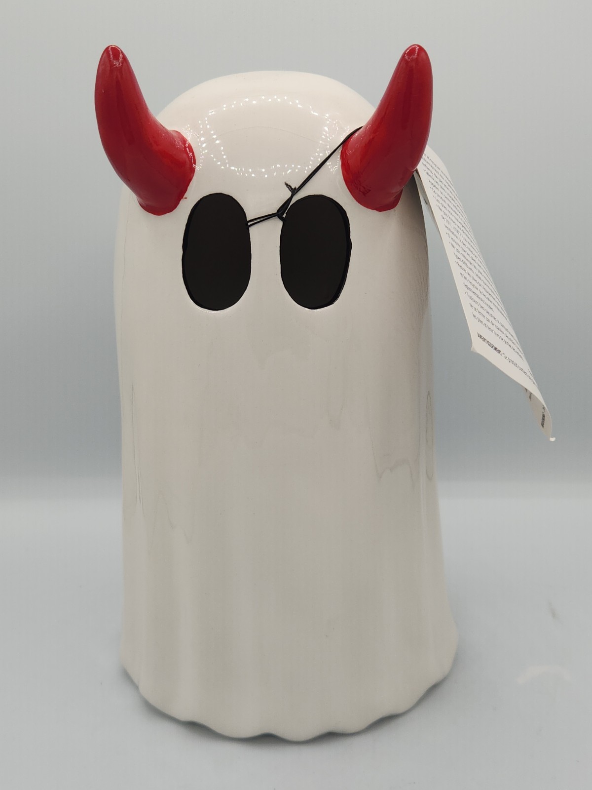 Iluminar Cerámica Cuerno Rojo Fantasma Diablo 11” Decoración de Halloween por Goblin&Ghoul *Nuevo*