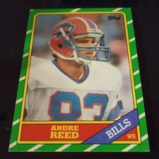 1986 Topps #388 Andre Reed Rookie Card RC Bills. rookie card picture