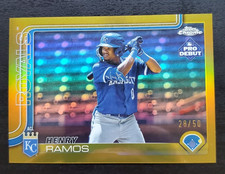 2025 Topps Chrome Pro Debut Henry Ramos Gold Refractor 28/50 #PDC-198 Royals